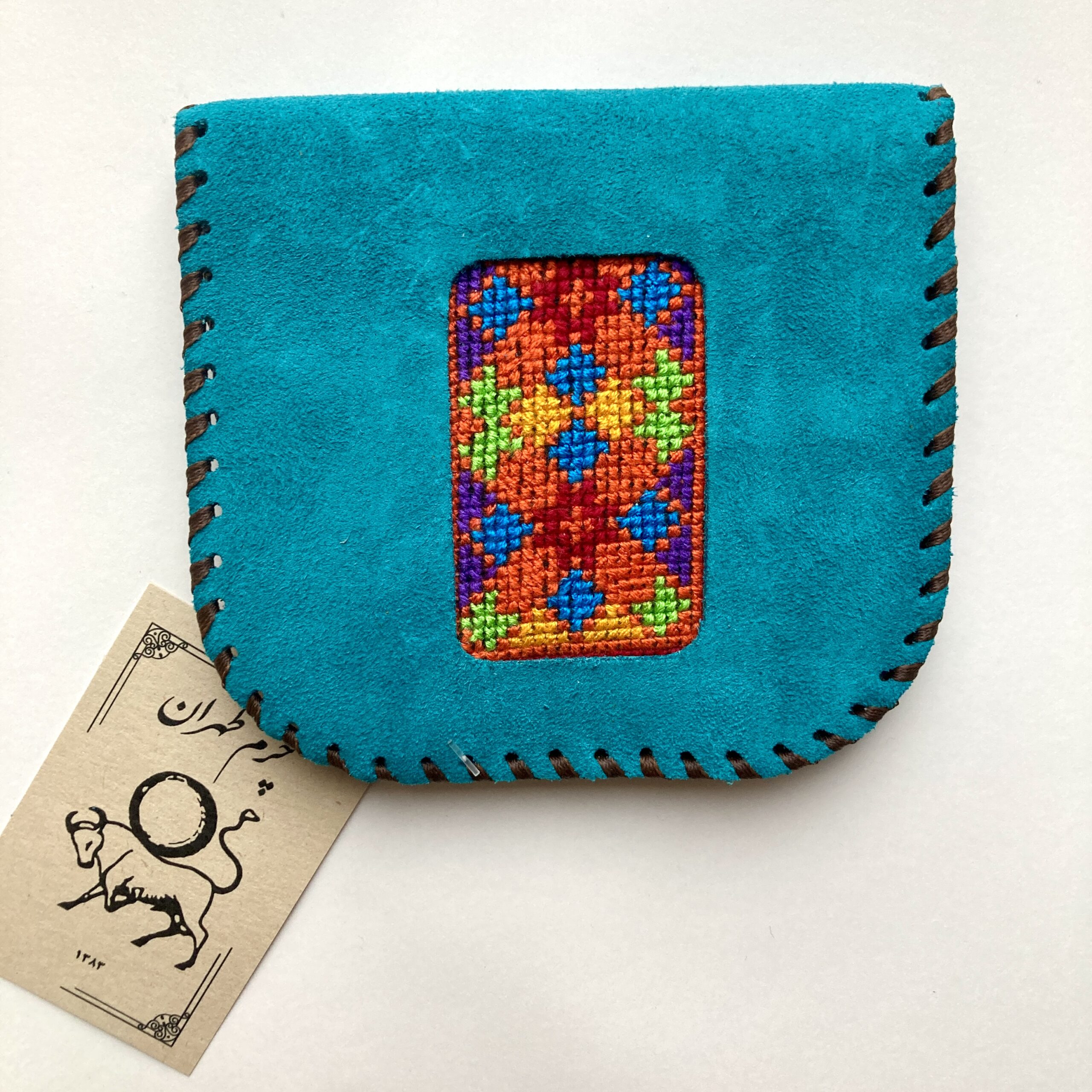 Porte-feuille "Tehran Leather" - Bleu